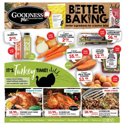 Goodness Me Flyer December 3 to 16