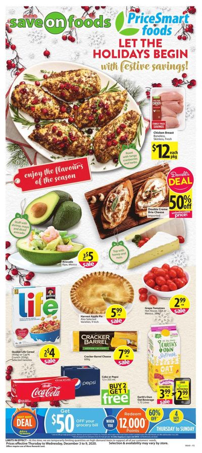 PriceSmart Foods Flyer December 3 to 9