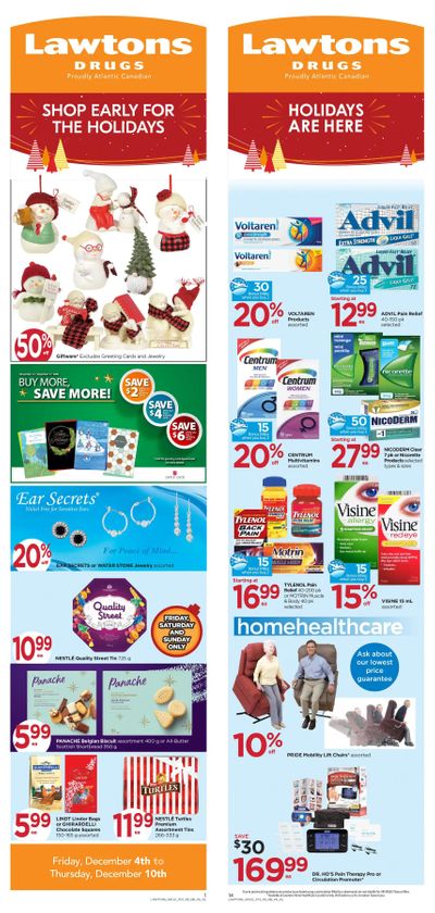 Lawtons Drugs Flyer December 4 to 10