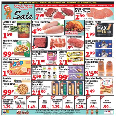Sal's Grocery Flyer December 4 to 10