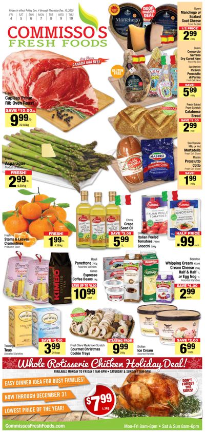 Commisso's Fresh Foods Flyer December 4 to 10