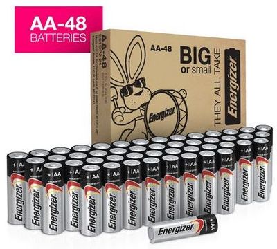 Energizer MAX Alkaline AA Batteries, 48 Pack For $19.98 At Walmart Canada
