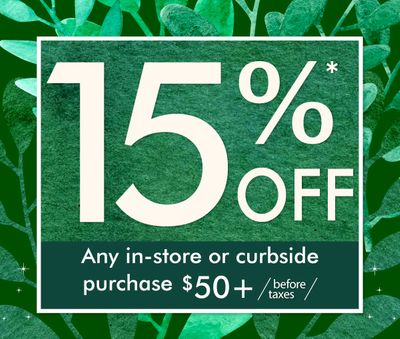 New Savings for In-Store & Curbside Shopping!