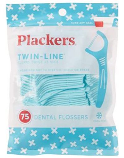 Plackers Twin Line Whitening Flosser, 75 Count For $1.50 At Amazon Canada