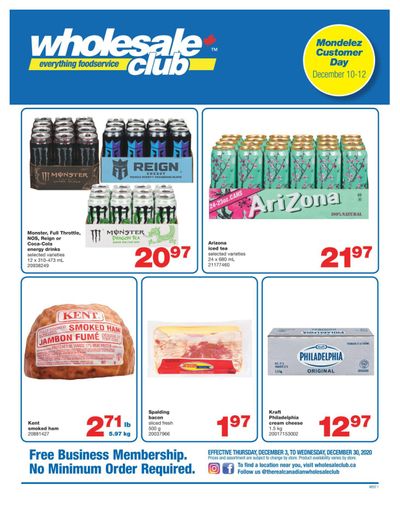 Wholesale Club (West) Flyer December 3 to 30