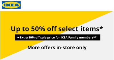 IKEA Canada Boxing Day Week Sale: Save up to 50% off Select Items + Extra 10% off Sale Price for IKEA Family Members + 15% off Today’s Online Orders