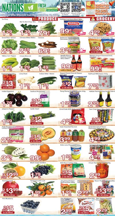 Nations Fresh Foods (Hamilton) Flyer December 4 to 10