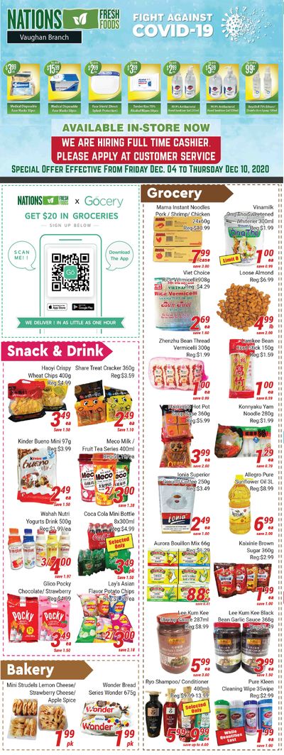 Nations Fresh Foods (Vaughan) Flyer December 4 to 10