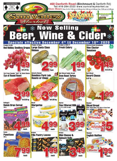 Sun Valley Market Flyer December 4 to 10
