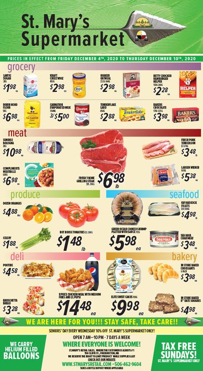 St. Mary's Supermarket Flyer December 4 to 10