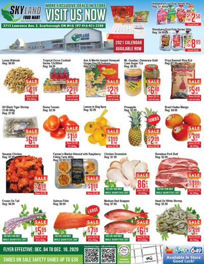 Skyland Food Mart Flyer December 4 to 10