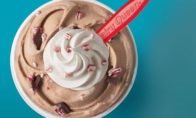 PEPPERMINT HOT COCOA at Dairy Queen