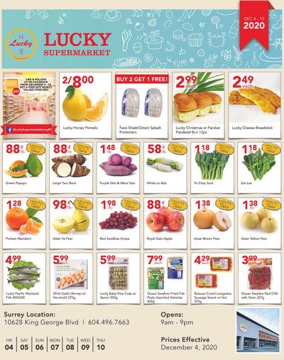 Lucky Supermarket (Surrey) Flyer December 4 to 10