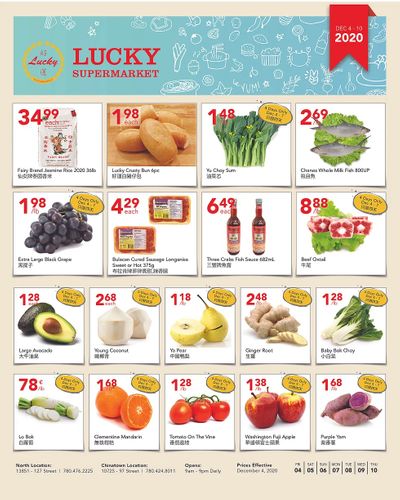 Lucky Supermarket (Edmonton) Flyer December 4 to 10