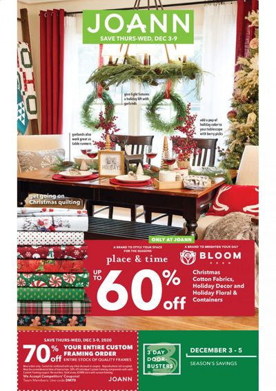 JOANN Weekly Ad Flyer December 3 to December 9