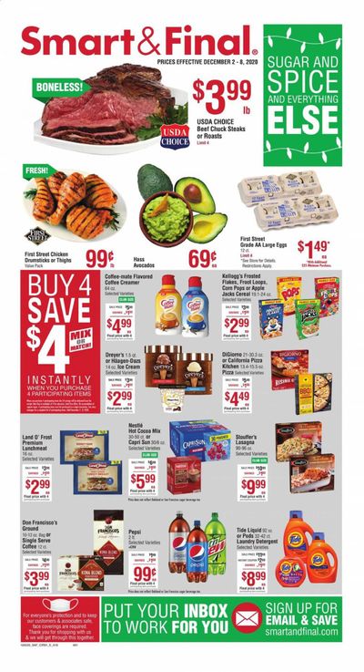 Smart & Final (AZ, CA, NV) Weekly Ad Flyer December 2 to December 8