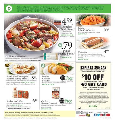 Publix (AL, FL, GA, NC, SC, TN, VA) Weekly Ad Flyer December 3 to December 9