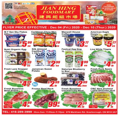 Jian Hing Foodmart (Scarborough) Flyer December 4 to 10
