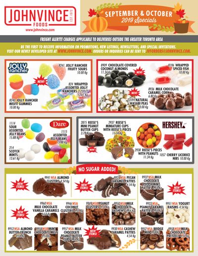 Johnvince Foods Wholesale Specials Flyer September 1 to October 31