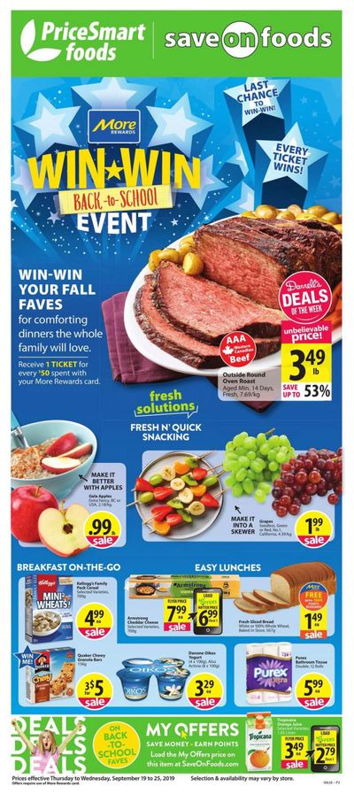 PriceSmart Foods Flyer September 19 to 25
