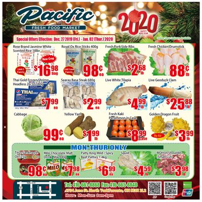 Pacific Fresh Food Market (North York) Flyer December 27 to January 2