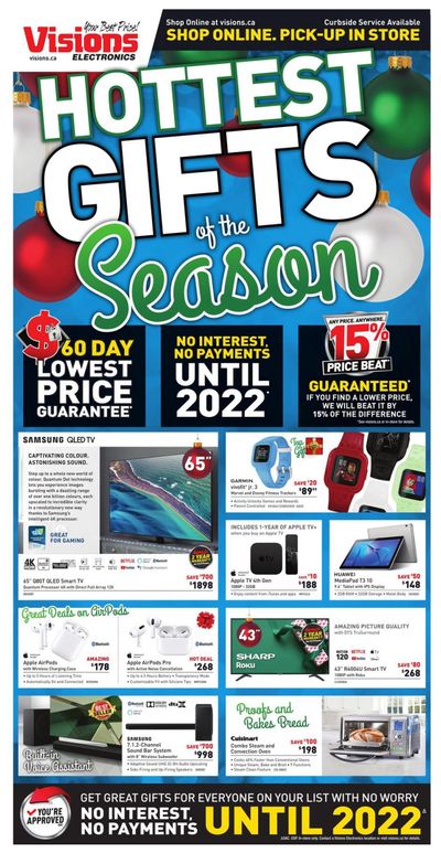 Visions Electronics Hottest Gifts of the Season Flyer December 4 to 17