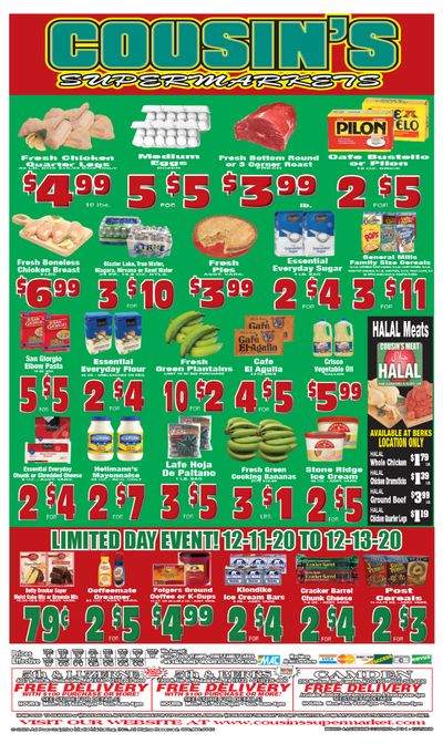 Cousin's Supermarket Bi-Weekly Ad Flyer December 1 to December 15, 2020