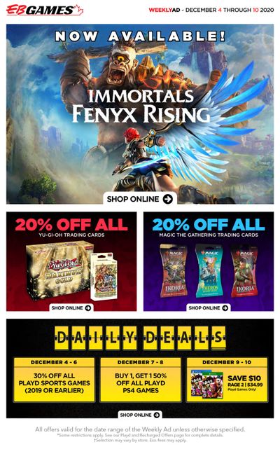 EB Games Flyer December 4 to 10