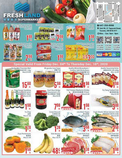 FreshLand Supermarket Flyer December 4 to 10