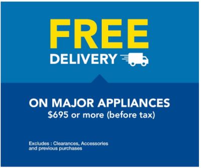 Lowe’s Canada Weekly Sale: Free Delivery on Major Appliances  + More