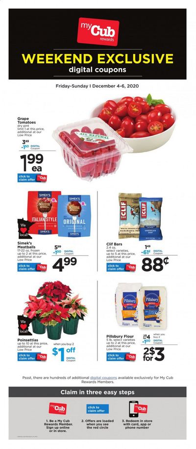 Cub Foods Weekly Ad Flyer December 4 to December 6