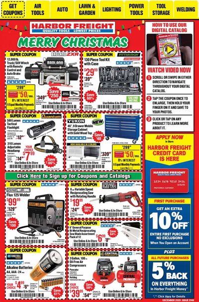 Harbor Freight Weekly Ad Flyer December 1 to December 31