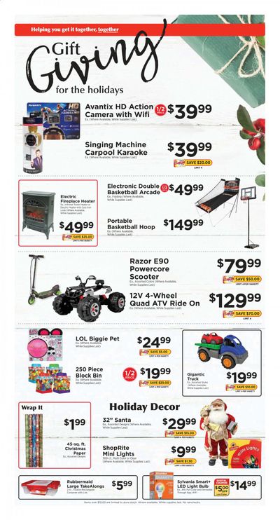 ShopRite (CT, DE, MD, NJ, NY, PA) Weekly Ad Flyer December 6 to December 12