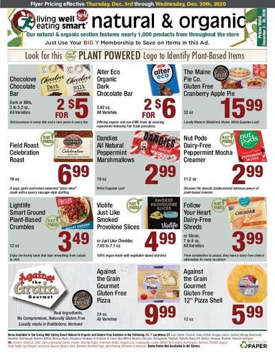 Big Y (CT, MA) Weekly Ad Flyer December 3 to December 30