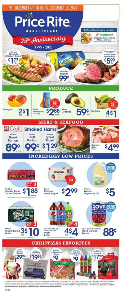 Price Rite (CT, MA, MD, NH, NJ, NY, PA, RI) Weekly Ad Flyer December 4 to December 10