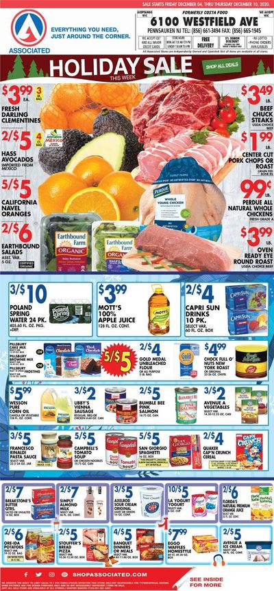 Associated Supermarkets Weekly Ad Flyer December 4 to December 10