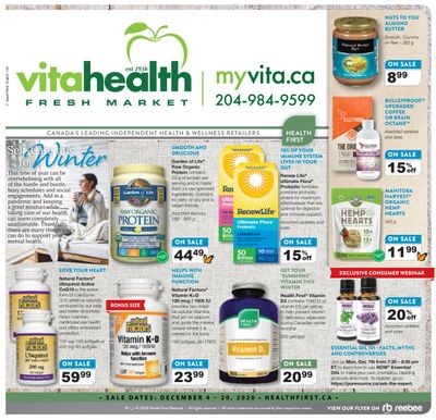 Vita Health Fresh Market Flyer December 4 to 20