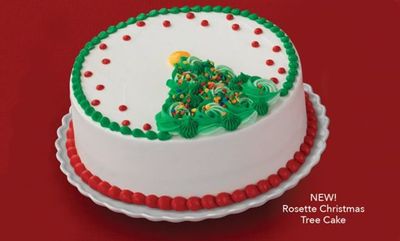 Rosette Christmas Tree Cake at Baskin Robbins