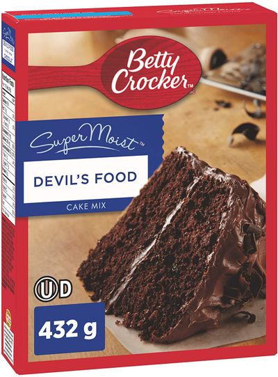 Betty Crocker Devil's Food Super Moist Cake Mix, 432 Gram On Sale for $1.00 (Save $1.00) at Amazon Canada