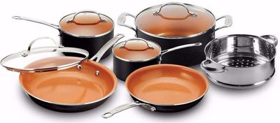Gotham Steel Pots and Pans 10 Piece Cookware Set with Nonstick Ceramic Coating by Chef Daniel Green – Graphite On Sale $99.97 at Walmart Canada