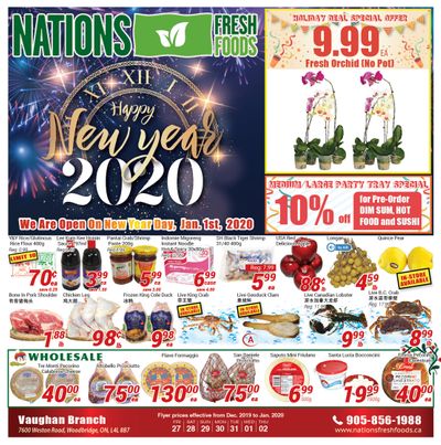 Nations Fresh Foods (Vaughan) Flyer December 27 to January 2