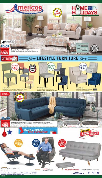 American Furniture Warehouse (CO) Weekly Ad Flyer December 6 to December 12