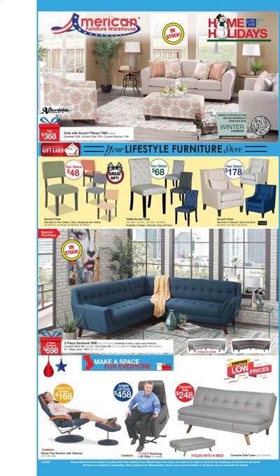 American Furniture Warehouse Weekly Ad Flyer December 6 to December 12