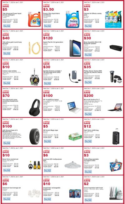 Costco (QC) Weekly Savings December 7 to January 3