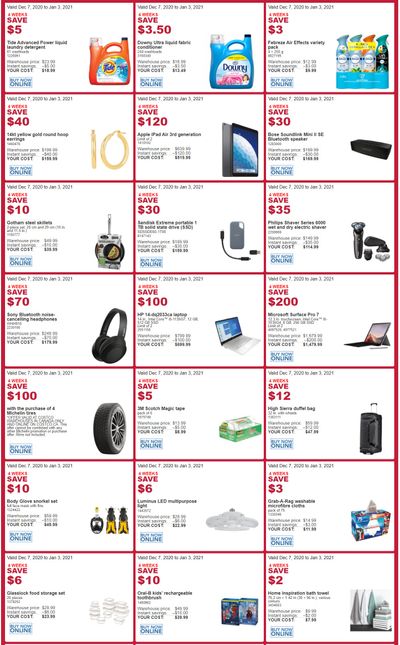 Costco (BC) Weekly Savings December 7 to January 3