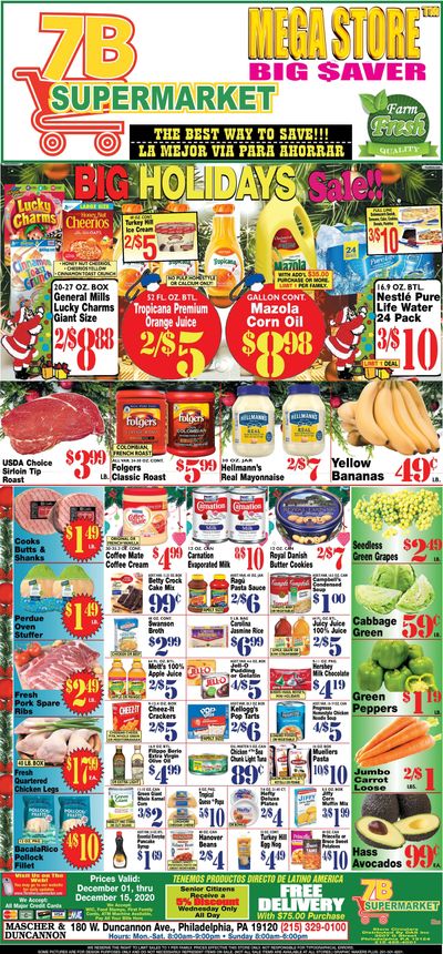 7 Brothers Supermarket Weekly Ad Flyer December 1 to December 14, 2020
