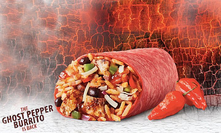 The Ghost Pepper Burrito at Mucho Burrito