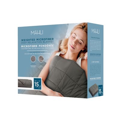 Mahli Microfiber 15lb Weighted Blanket On Sale for $ 59.97 at Walmart Canada