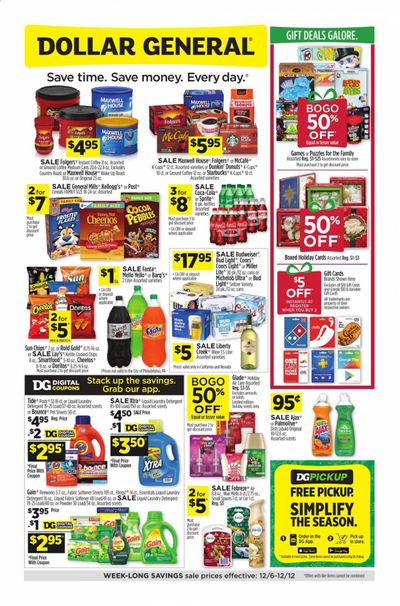 Dollar General (CA) Weekly Ad Flyer December 6 to December 12
