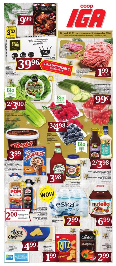 Coop IGA Flyer December 10 to 16